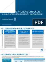 GP PRO Foodservice Actionable Hygiene Checklist