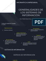 Generalidades de Los Sistemas de Información