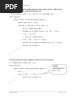 JAVA For Beginners: Decrements by 5 (X X - 5)