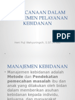 Perencanaan Dalam Manajemen Pelayanan Kebidanan