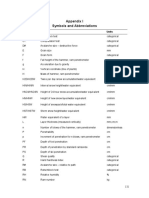 Appendix I Symbols and Abbreviations: Symbol Term Units