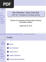 Bus Arbitration: Daisy Chain Bus: COS 140 - Foundations of Computer Science