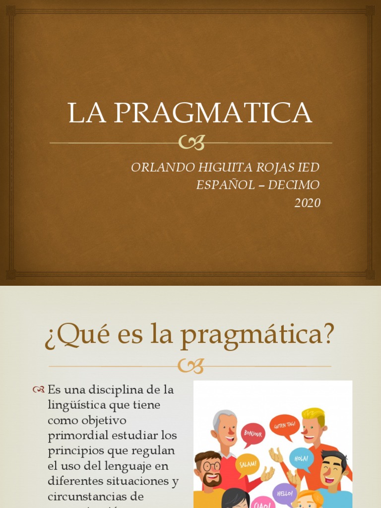 Introducción a la Pragmatica Lingüística | PDF