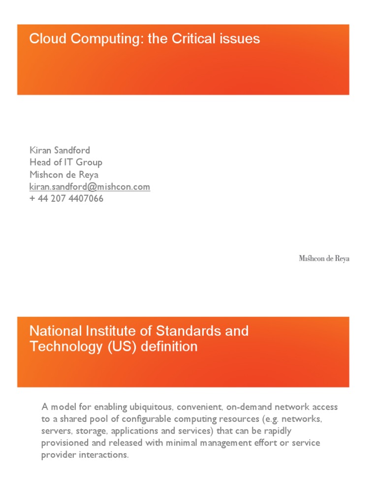 Cloud Computing for IT Leaders | PDF | Software As A Service | Cloud ...