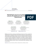 Metodologia para Los Procedimientos de Ecuaciones Diferencial PDF
