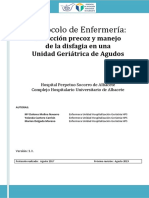 Protocolo de Enfermería:: Detección Precoz y Manejo de La Disfagia en Una Unidad Geriátrica de Agudos