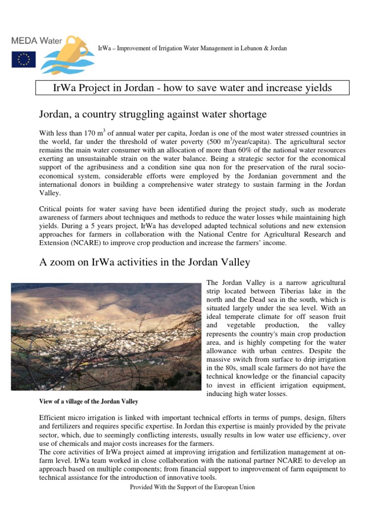 Pub 01 | PDF | Water Resources | Jordan