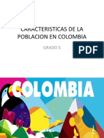 Caracteristicas de La Poblacion en Colombia Grado 5