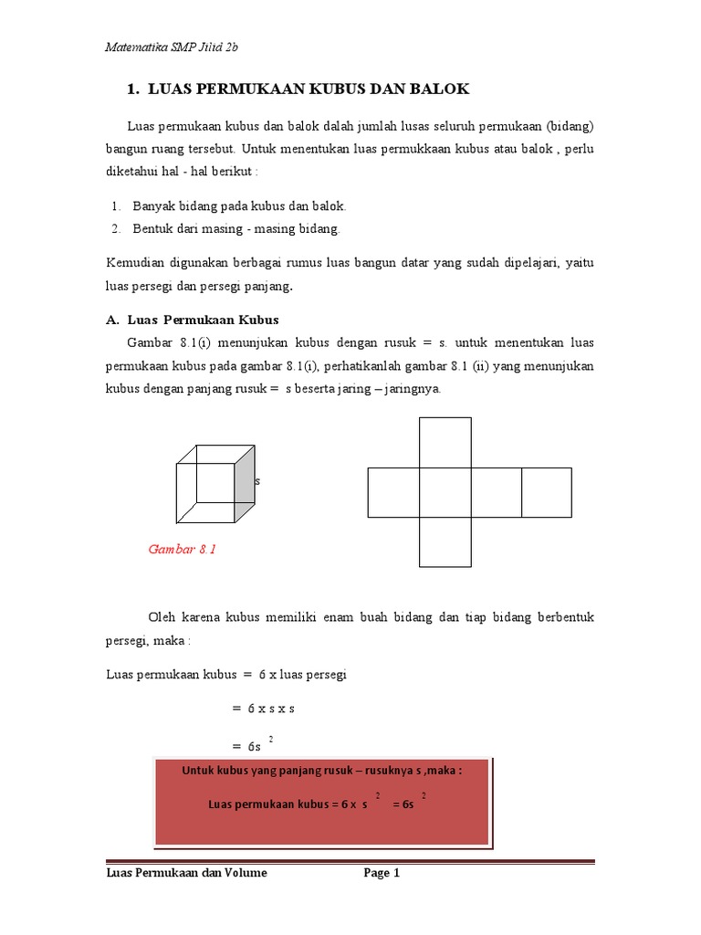 145990967 Luas Permukaan Kubus Dan Balok Docx Docx