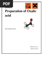 Download preparation of Oxalic acid by usman_uet08 SN45869039 doc pdf