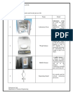 Layout of Unit Process Lab