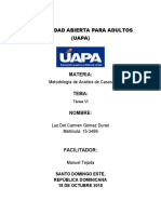 Universidad Abierta para Adultos (UAPA) : Materia