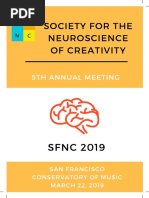 Neuroscience of Creativity FinalProgram 2019