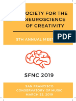 Neuroscience of Creativity FinalProgram 2019