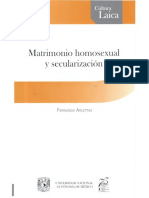 Matrimonio Homosexual y Secularización, Fernando Arlettaz