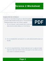 Conference 2 Worksheet Page 2 Word