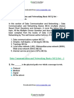 CH 1 Data Communication Networking Basic Mcq Set Behrouz Forouz