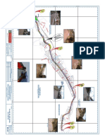 Mapa de carreteras de Perú con nombres de lugares y distancias