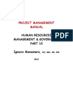 PM Manual Part 10 Human Resources Management & Governance