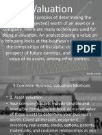 Valuation: Puntil, Adrian