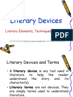 Literary Devices: Literary Elements, Techniques and Terms