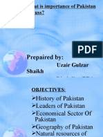 Topic: What Is Importance of Pakistan Studies? Discuss?: Prepaired by