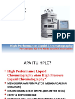 High Performance Liquid Chromatography: Pertemuan Ke 5-6 Kimia Analisis Instrumen