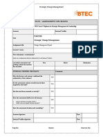 QCF Btec: Strategic Change Management