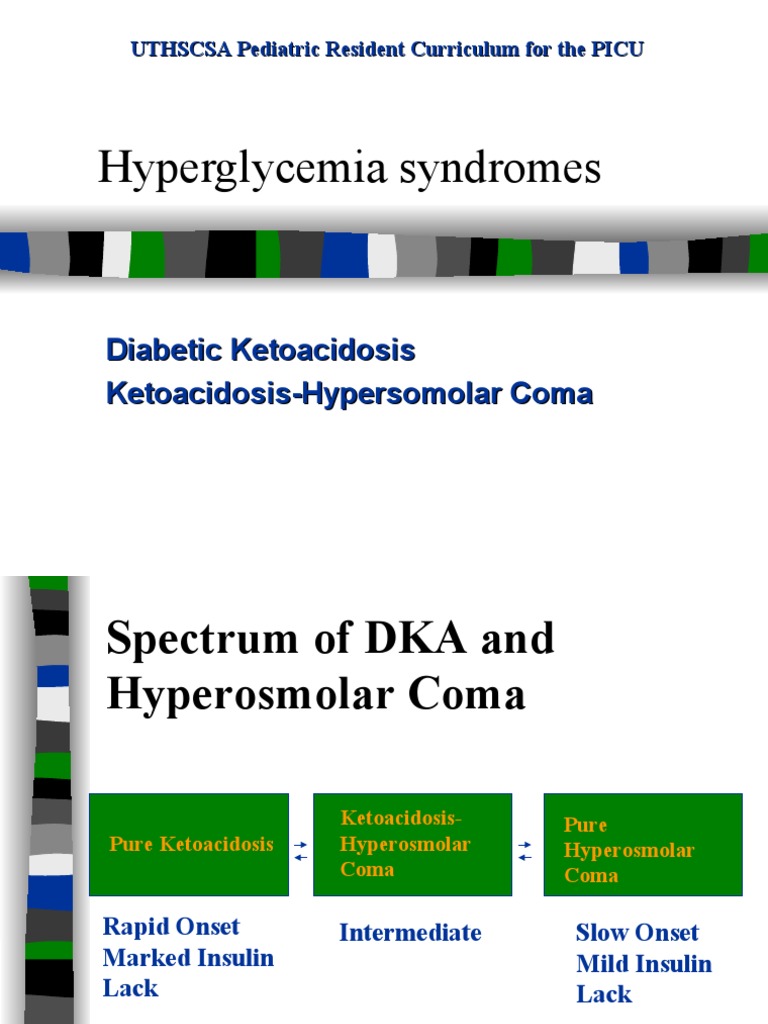 Understanding Diabetic Ketoacidosis and Hyperosmolar Coma | PDF ...