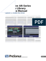 Studiolive Ar-Series Software Library Reference Manual: Capture 2 - Studio One Artist