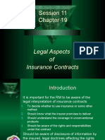 Session 11 (Legal Aspects of Insurance Contracts)
