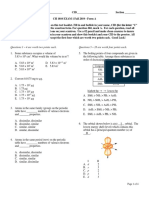 Questions 1 - 4 Are Worth Two Points Each. Questions 5 - 28 Are Worth Four Points Each