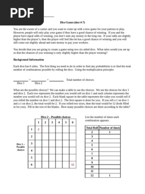 dice game