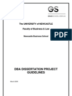 DBA Dissertation Guidelines Tri 1 2009 19-03-09