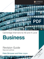 Cambridge AS Level Business Revision Guide PDF