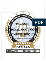 9th RGNUL Moot Court Competition 2020