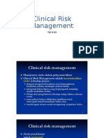 Pokok bahasan Clinical Risk Management