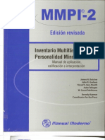 MMPI-2R manual