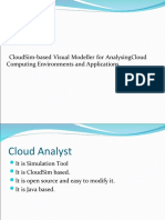 CloudSim-based Visual Modeller for Cloud Environments & Apps