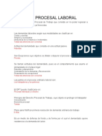 DERECHO PROCESAL LABORAL