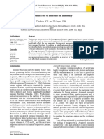 Potential Role of Nutrients On Immunity: Mini Review