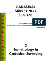 Chapter 2 - Terminology in Cadastral Surveying
