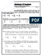 Probability problems from MATHS PT-XI exam