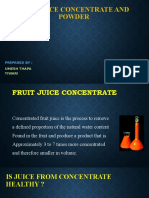 Fruit Juice Concentrate and Powder