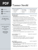 Tanner Strohl Resume