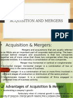 Acquisition and Mergers