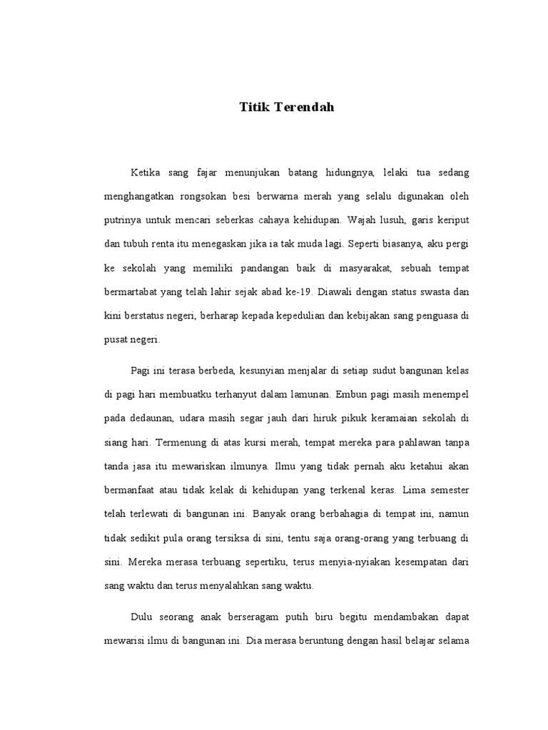 Titik Terendah | PDF | Ilmu Sosial