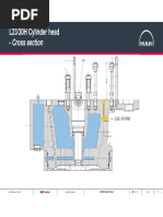 L23/30H Cylinder Head - Cross Section: Lub. Oil Inlet