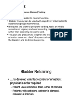 Bladder Training-Continence (Bladder) Training Goal