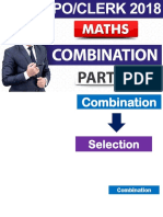 Combination Part-1 Maths SBI POClerk 2018 1000 Am